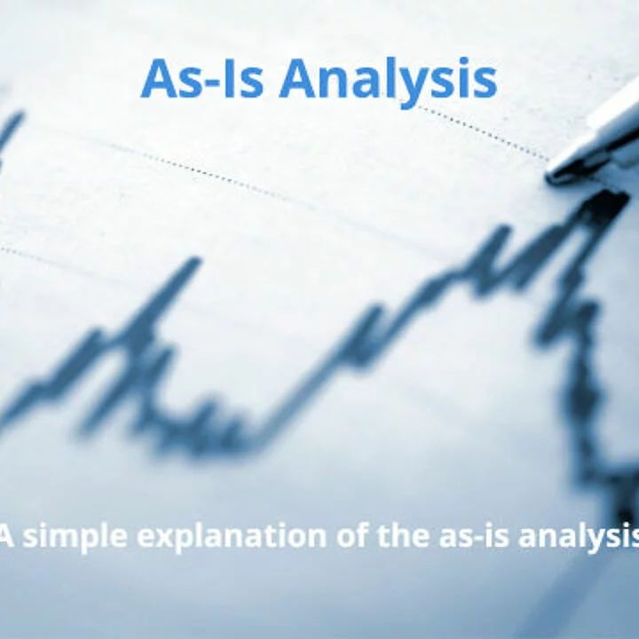 Grafik mit Diagramm und Stift zur Veranschaulichung einer As-Is-Analyse als Grundlage für die Bewertung und Optimierung bestehender Prozesse