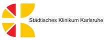 Logo des Städtischen Klinikums Karlsruhe mit farbigen grafischen Elementen und Schriftzug auf hellem Hintergrund