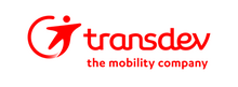 transdev Logo mit roter Schrift und dem Zusatz "the mobility company"
