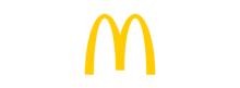 McDonald’s Logo mit gelbem „M“ auf dunklem Hintergrund