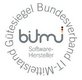 Gütesiegel des Bundesverbands IT-Mittelstand mit „bitmi“ Schriftzug als Auszeichnung für Softwarehersteller